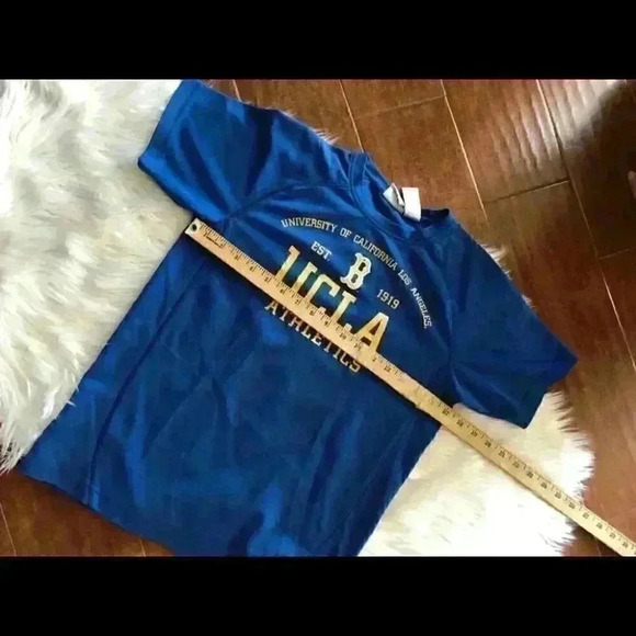 VTG Blue UCLA Bruins Shirt Jersey Sports Fabric Labeled youth 10-12 Large - Picture 2 of 4
